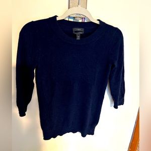 JCrew Navy Cashmere Sweater